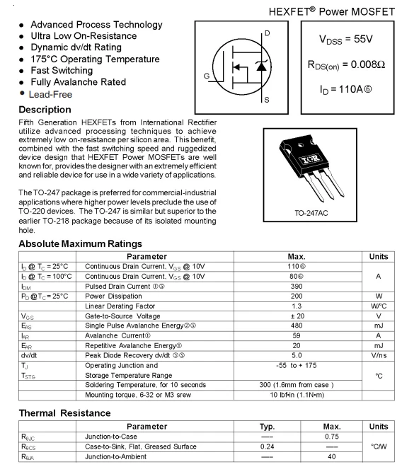 IRFP064NPBF TO-247 1